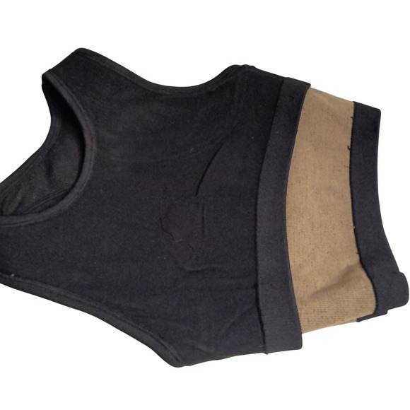 Spiritual Gangster Black Ribbed Racerback Crop Tank Top XS S Yoga Athletic - Picture 6 of 7